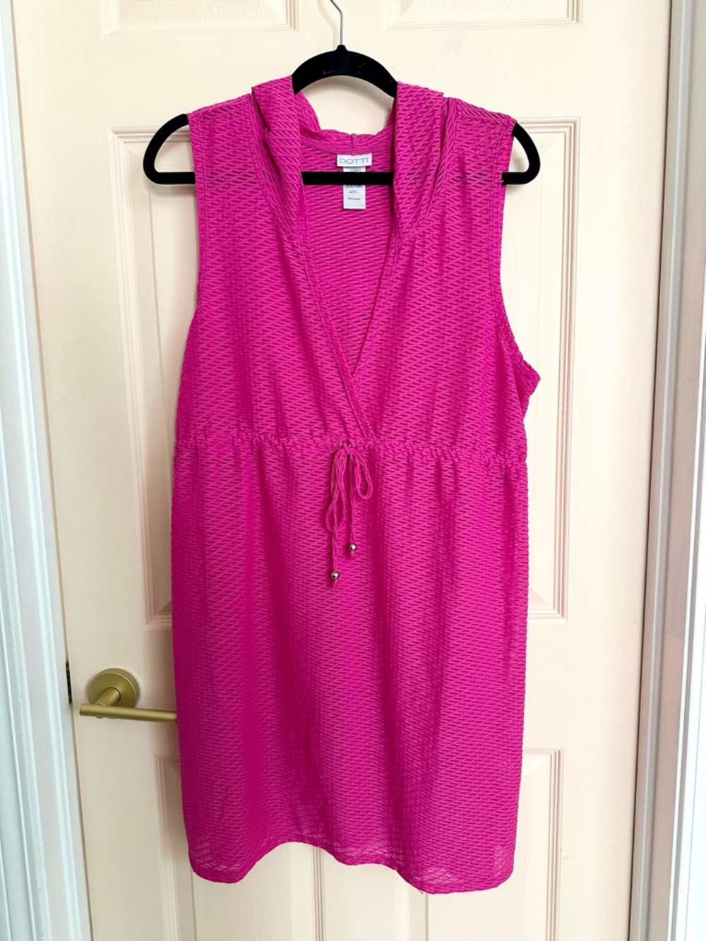 Pink dotti swim cover up